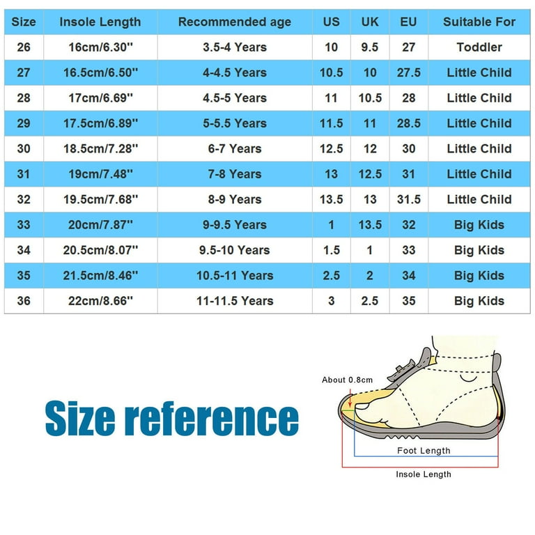 Shoe size of 18 month old sale