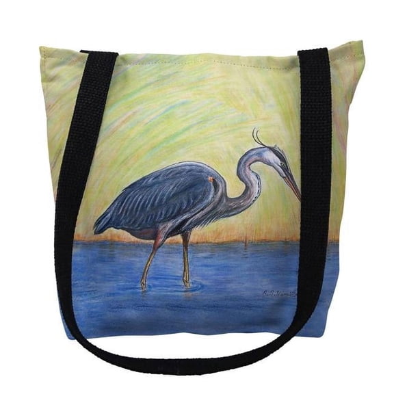 Blue Heron Small Tote Bag 13x13 18 inches x 18 inches