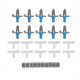 thumbnail image 1 of 10pcs Automatic Rabbit Water Feeder Nipple Waterer Drinkers Bunny Rodent Poultry Watering System, 1 of 4