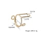 thumbnail image 4 of 10 Uds. De anillos para uñas, dijes de uñas de Metal ajustables y reutilizables, prensa extraíble, 4 of 7