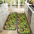 thumbnail image 4 of Kitchen Rugs Sets Of 2,Green Chicken Sunflower Pattern Anti Fatigue Kitchen Mat Rugs Non Slip Washable,Decorative Kitchen Floor Mats for Kitchen,Sink,Laundry,17"x47"+17"x47", 4 of 5