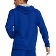 thumbnail image 3 of Champion Mens Powerblend Pullover Hoodie, M, Script Logo Surf The Web, 3 of 3