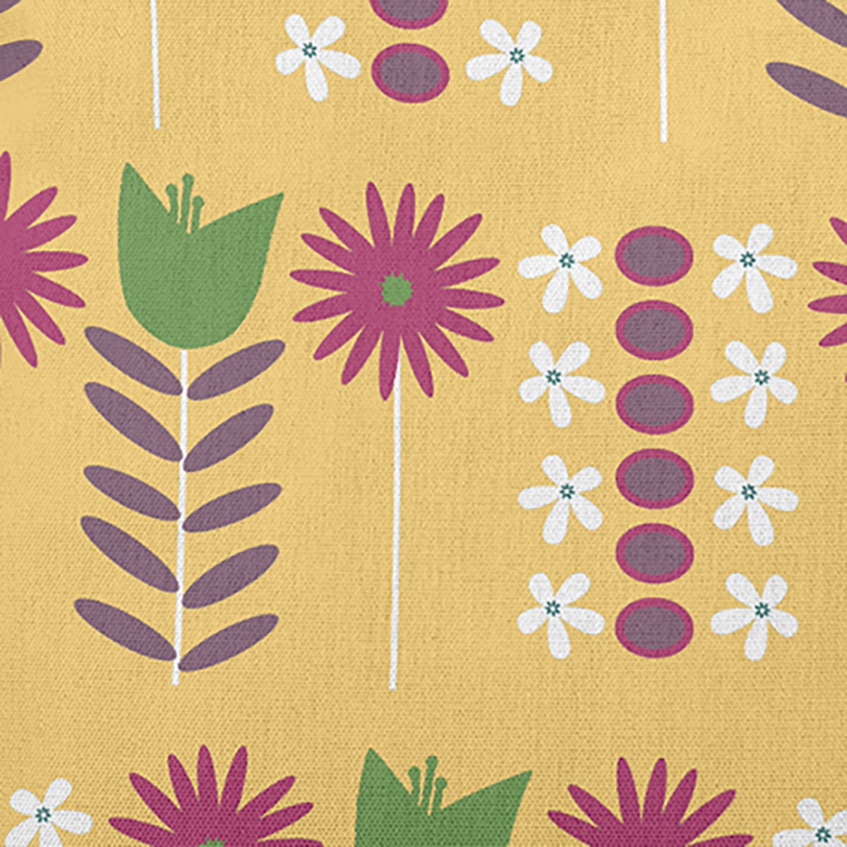 16" x 16" Simply Daisy Daisy May's Garden Indoor/Outdoor Pillow, Daffodil Yellow Qty 1