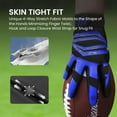 thumbnail image 5 of Football Receiver Gloves Youth Receiving Gloves Pro 2.0 Durable Breathable Flexible for Kids Boys Girls in White Red Black Blue Small Large Medium X-Large, 5 of 6