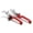 Red, variant on Silver Adjustable Left Right Brake Clutch Levers for Sur Ron Ultra Bee E-Bike