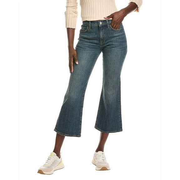 Triarchy womens Margaret Malibu Vintage Indigo Crop Flare Jean, 28, Blue