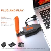 Wireless HDMI Transmitter and Receiver, Long Range 150M/450Ft, 1080P HD Streaming, Plug Play