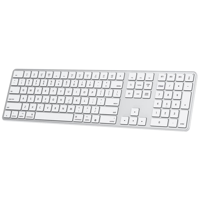Teclado Bluetooth OMOTON compatible con Mac Silver