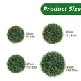 thumbnail image 3 of SMKE Faux Boxwood Balls,Green 10.63" Artificial Topiary For Outdoors Or Indoors,Realistic Bushes With Dense Leaves,Waterproof & Uv-Protected Fake Plant Sphere Decorative Balls For Backyard,Garden, 3 of 9