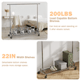 thumbnail image 2 of 450 lbs Commercial Grade Heavy Duty Garment Rack, Rolling Clothes Rack with Wheels, Home Portable Closet Clothing Rack, Chrome Finish, 2 of 8
