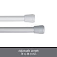 thumbnail image 5 of Kenney  Fast Fit No Tools 7/16" Spring Tension Rod, 4-Pack 18-28" - Chocolate, 5 of 5