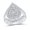White, variant on 10K White Gold Round Diamond Tear Cluster Ring 1.88cttw