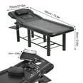 thumbnail image 2 of Stationary Massage Table Massage Bench Waxing Bed Metal Frame Esthetician Table with Adjustable Backrest for SPA Hairdressing Cosmetic usefulness, 2 of 9
