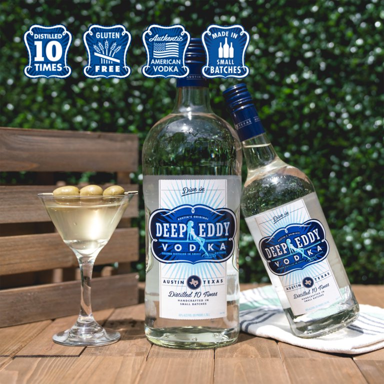 Deep Eddy Vodka, 1.75 L Bottle, 40% ABV - Walmart.com