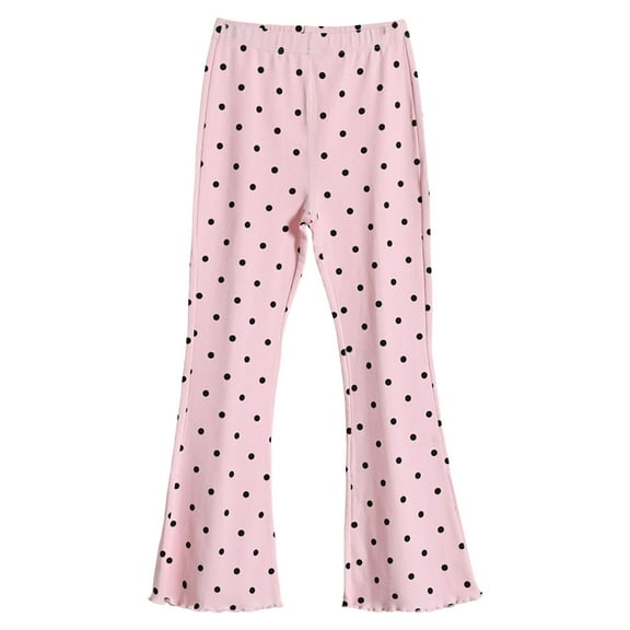 Ketyyh-chn99 Girls Flare Leggings Kids Bell Bottom High Waisted Dance Yoga Flared Pants Girls' Leggings Toddler Kids Yoga Pants Dance Active Tights Size for 3-4 Years,Pink