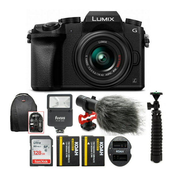 Cordelia Veel echo Panasonic LUMIX G7 Mirrorless Camera with 14-42mm Lens and 128GB SD Card  Bundle - Walmart.com