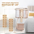 thumbnail image 3 of JOYMOR 5 in 1 Bedside Bassinet with Changing Table, 7 Height Adjustable, Convert to Rocking Mode for Newborn, 3 of 9