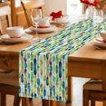 thumbnail image 5 of Table Runners 72 Inches Long Dress Scarves, Blue Green Farmhouse Kitchen/Dining Table Decor Table Runner, Coffee Tablerunners, Ink Painting Modern Abstract Art 13x72 Inch, 5 of 9