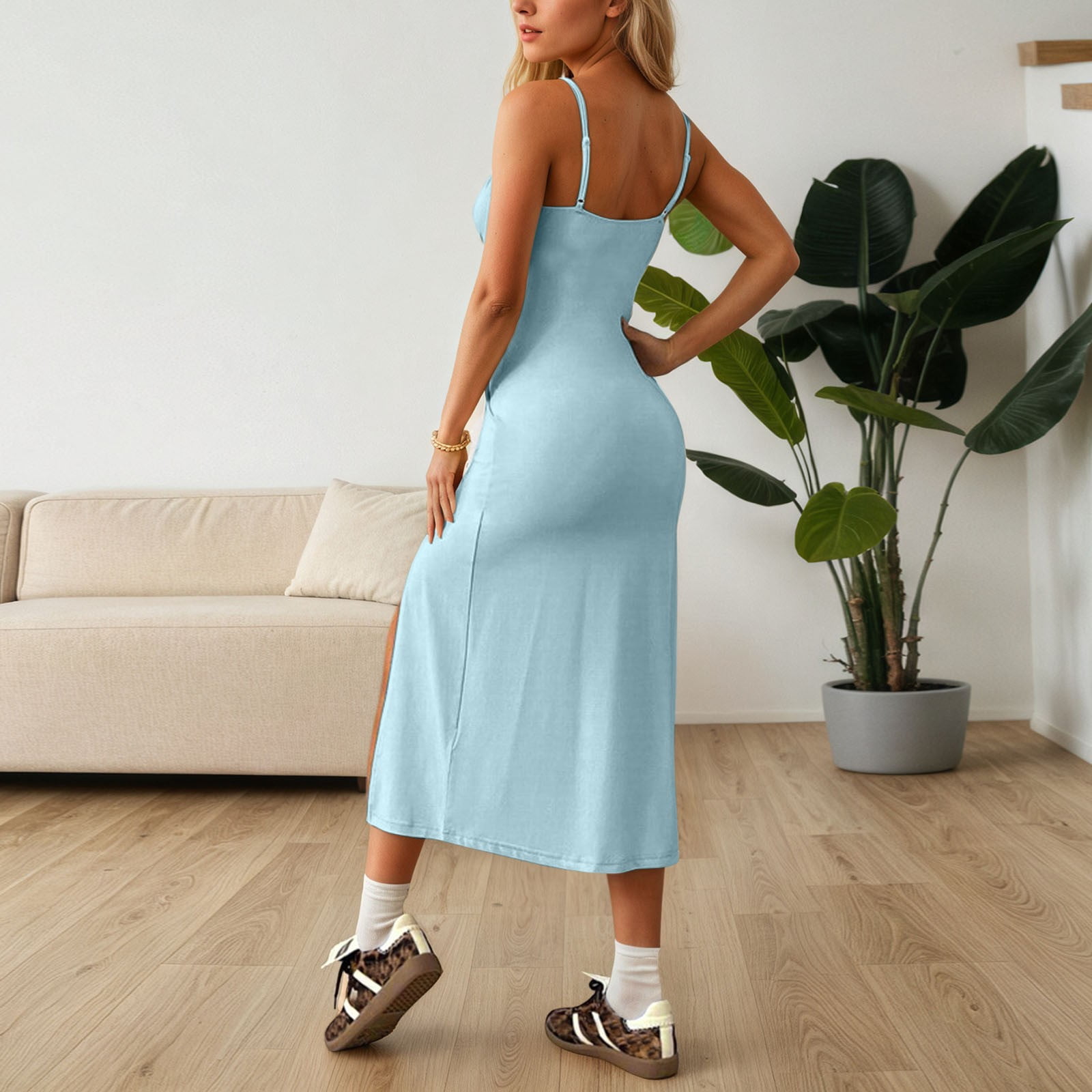 high waisted capri dress pants Cecico Boyfriend Shirt Dress main image 0