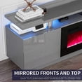 thumbnail image 3 of VANACC 70" Fireplace TV Stand with 36" Electric Fireplace for TVs up to 80", Gray, 3 of 8