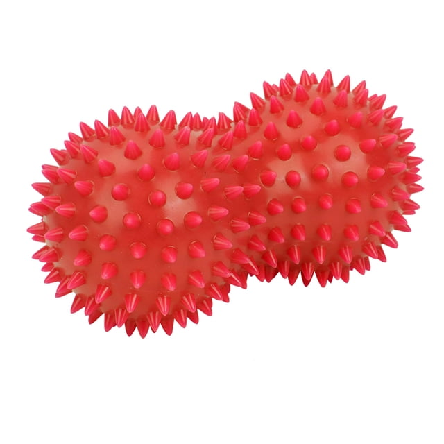 Bola de masaje con punta de maní de PVC, masajeador de espalda y pies, masaje muscular para Fitness (rojo) YUNYI BRAND Deportes