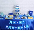 thumbnail image 4 of Pancarta De Feliz Cumpleaños Azul, Guirnalda Colgante Grande, Banderines De Feliz Cumpleaños Decoración De Fiesta para Niños Hombres Baby Shower Foto Telón De Fondo Suministros para Fiestas, 4 of 4