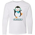 thumbnail image 3 of Inktastic Chillin Penguin Long Sleeve Youth T-Shirt, 3 of 5