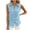 Light Blue, variant on Stamzod Sleeveless Button Up Shirt Women Summer Beach Vacation Tank Tops Imitation Cotton Linen Blouses for Women Dressy Casual Red S