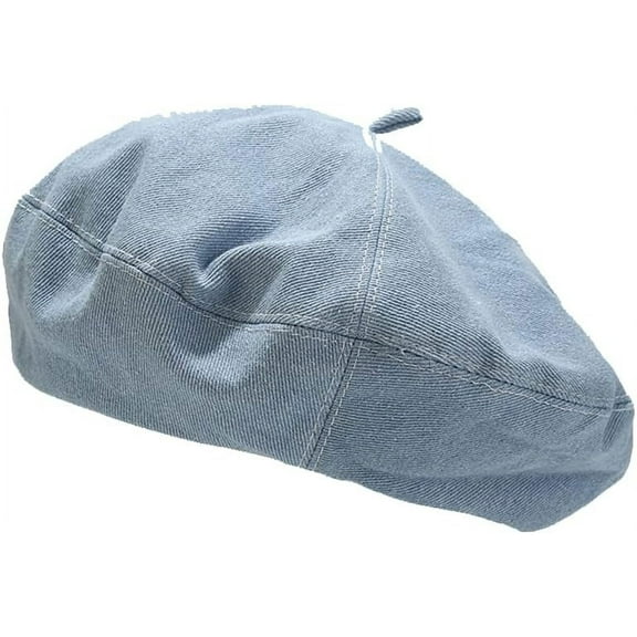 YooGuoGuo Denim Beret Hat for Women French Style Artist Hat Casual Beanie Cap
