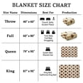thumbnail image 4 of Sacred Thread Fleece Blanket South Western, Reversible Mexican, Vibrant Aztec Blankets and Throws for Aztec Decor for Home (Cream Flannel / Sherpa) (Throw (40''x60''), 4 of 9