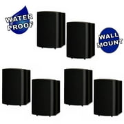 Theater Solutions TS425ODB Indoor or Outdoor Speakers Weatherproof Mountable Black 3 Pair Pack