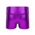 thumbnail image 6 of Hansber Kids Girls 2 Piece Cheerleading Outfit Sequin Crop Top with Shorts Set for Jazz Latin Ballroom Dance Performance Purple 6, 6 of 7