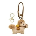 thumbnail image 2 of Colgante de bolso con forma de caballo, accesorio para bolso con llavero y anillos de peluche creativos. Marrón con cordón, 2 of 6