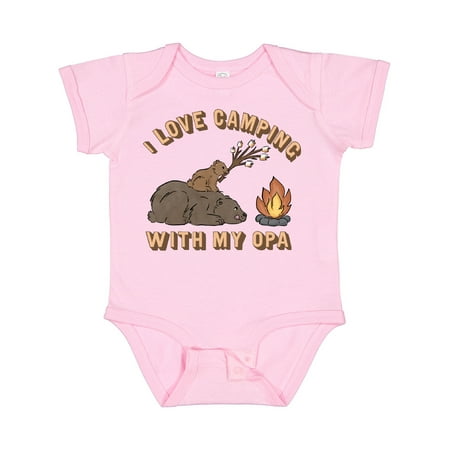 

Inktastic I Love Camping with My Opa Gift Baby Boy or Baby Girl Bodysuit