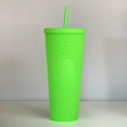thumbnail image 1 of Non-Branded Studded Tumbler (24 oz, Matte Bright Green), 1 of 1