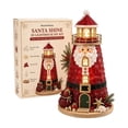 thumbnail image 4 of Velorith Christmas Lighthouse Craft Kit with LED Light and Vintage Quilted Design – Acrylic Tabletop Ornament for Mantel Shelf Coffee Table Holiday Display, 4 of 7