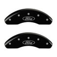 thumbnail image 2 of MGP 4 Caliper Covers Engraved Front & Rear Oval logo/Ford Black finish silver ch, 2 of 6