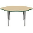 thumbnail image 3 of ECR4Kids 60in Flower Premium Thermo-Fused Adjustable Activity Table Maple/Green/Black - Super Leg, 3 of 8