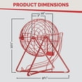 thumbnail image 6 of Mr. Chips 11 Inch Tall Professional Bingo Set with Steel Cage, Balls, Cards and Chips - Lucky Red, 6 of 9