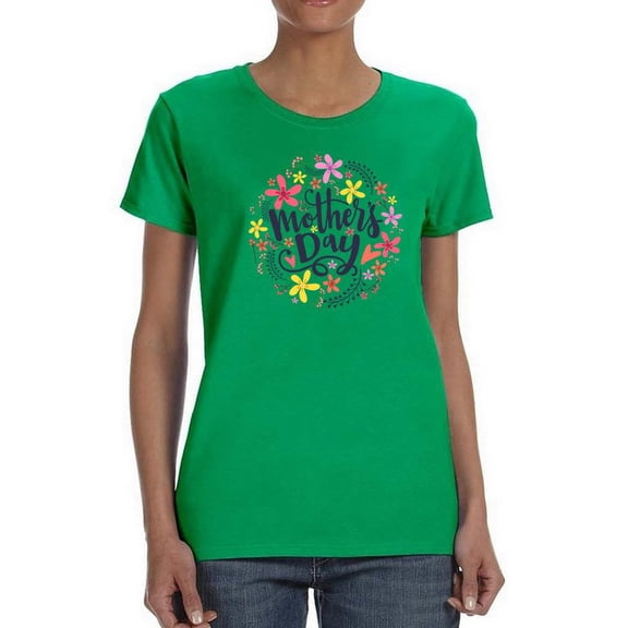 Mothers Day Cute Nature Shaped T-Shirt Women -Image by Shutterstock, Female Small