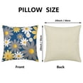 thumbnail image 3 of Hongan decorative throw pillow set, 20" x 20", 4 pieces, blue, 3 of 8