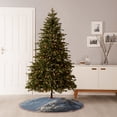 thumbnail image 6 of KLL Christmas Tree Skirt,Party Decorations Farmhouse for Christmas Decorations Holiday Party 30" -Silver Dragon Mountain Peaks, 6 of 6