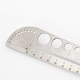 thumbnail image 4 of 1pcs Stainless Steel Side Scale Straight Ruler Measuring Tool Nice School Office Supplies, 4 of 5