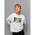 thumbnail image 2 of Pastell Beloved Sweatshirt Womens -Charlotte Bird Designs, Female Casual Fit, 2 of 4