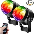 thumbnail image 1 of paquetes de luces de fiesta, luces estroboscópicas para fiestas, luces de bola de discoteca activadas por sonido con control remoto, luces de DJ de discoteca que cambian de 7 colores RGB para fiestas, 1 of 5