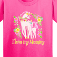 thumbnail image 4 of Inktastic I Love My Mommy Unicorn with Pink and Yellow Flowers Youth T-Shirt, 4 of 5