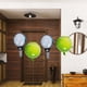 thumbnail image 4 of 4 globos de fiesta de tenis con 2 globos de Mylar con forma de raqueta de tenis, suministros de globos de feliz cumpleaños para decoración de fiesta temática de tenis deportivo, 4 of 5