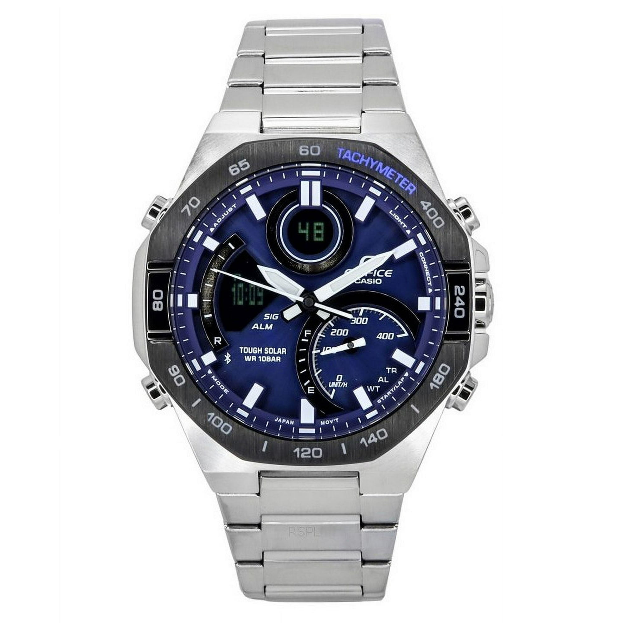 Casio edifice analog blue dial men's watch sale