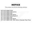 thumbnail image 2 of Transit Auto Rear Coated Disc Brake Rotors and Semi-Metallic Pads Kit for Car BMW 535i xDrive 528i 535d ActiveHybrid 5 KGF-101571, 2 of 11
