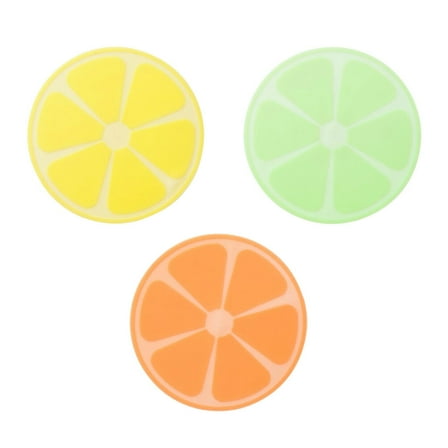 WHAMVOX 3PCS Round Silicone Bowl Covers Stretch Wraps Reusable Expandable Food Lids